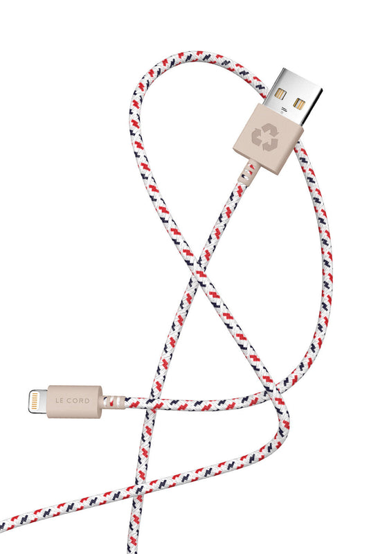 Spiral iPhone Lightning cable · 2 meter · Made of recycled fishing nets-4