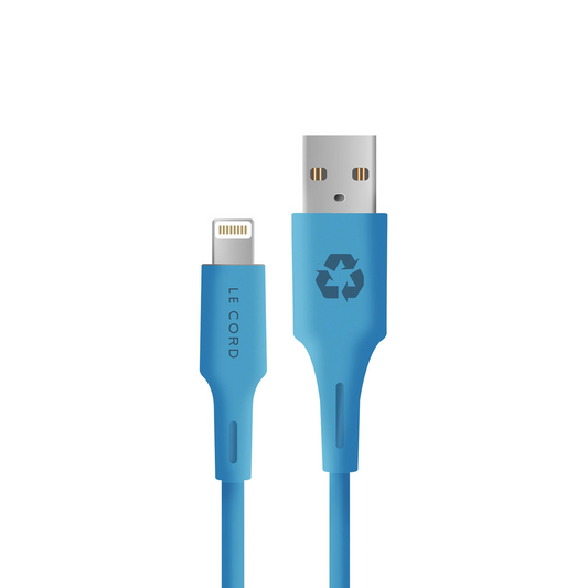 Blue Ocean iPhone Lightning Cable - 1.2 meters - Made from recycled plastic